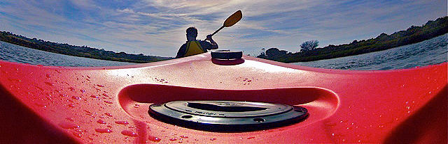 Camera mounted on an Easy Kayaks Indo Kayak