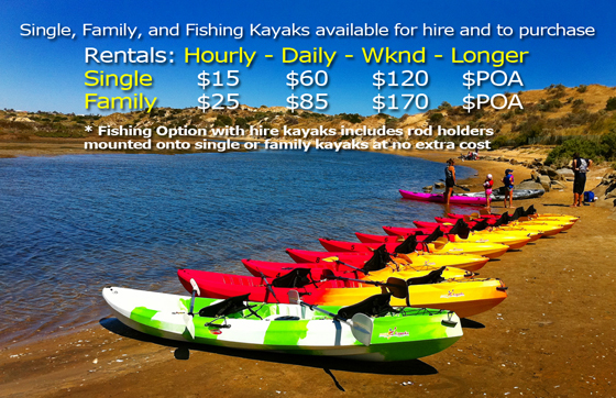 Easy Kayaks Hire Price List Graphic